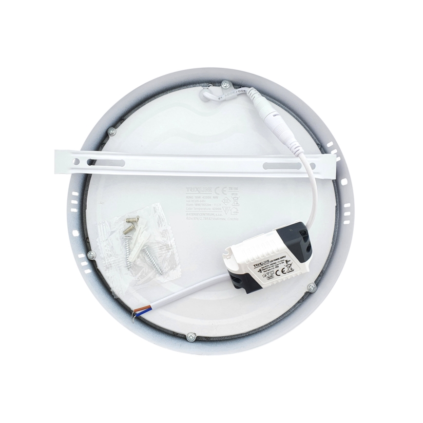 LED Ceiling light LED/18W/230V 4200K d. 21 cm white
