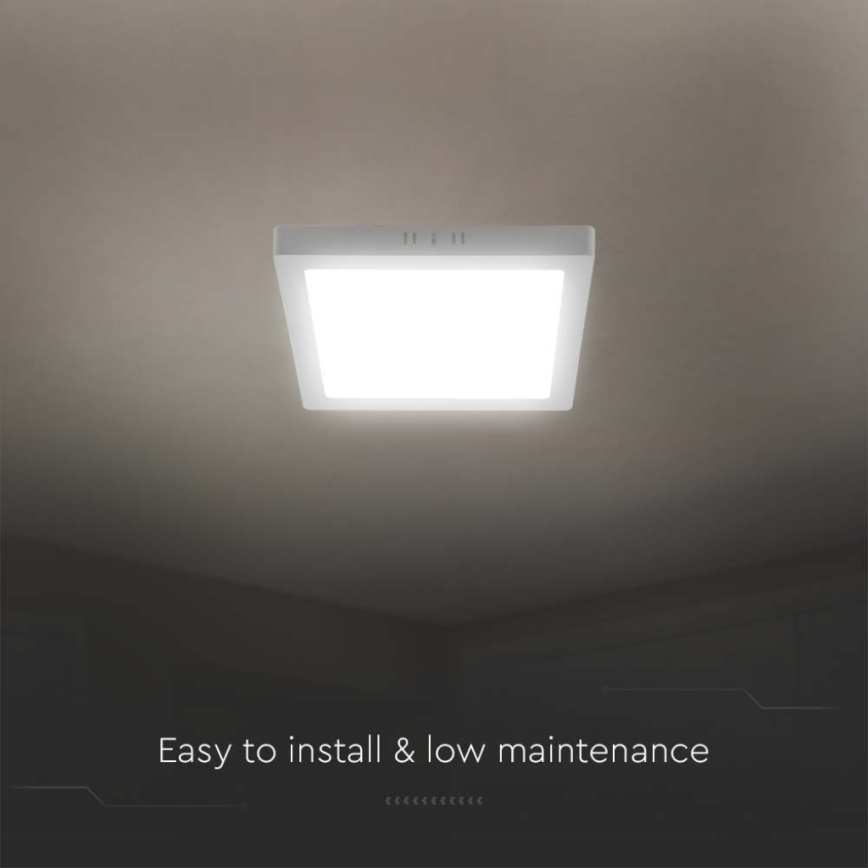 LED Ceiling light LED/18W/230V 6500K 21,4x21,4 cm white