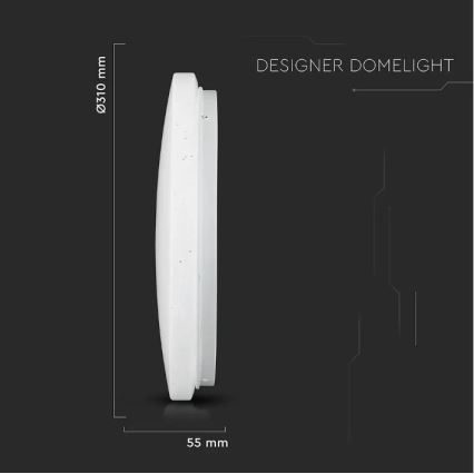 LED Ceiling light LED/18W/230V d. 31 cm 3000/4000/6400K