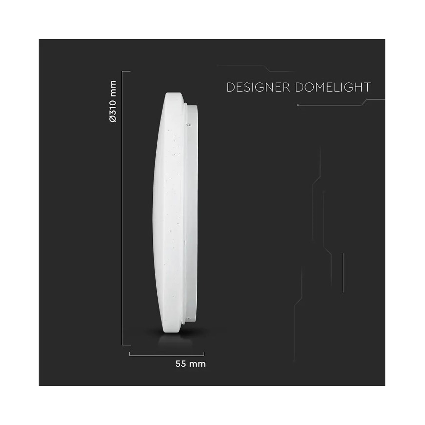 LED Ceiling light LED/18W/230V d. 31 cm 3000/4000/6400K