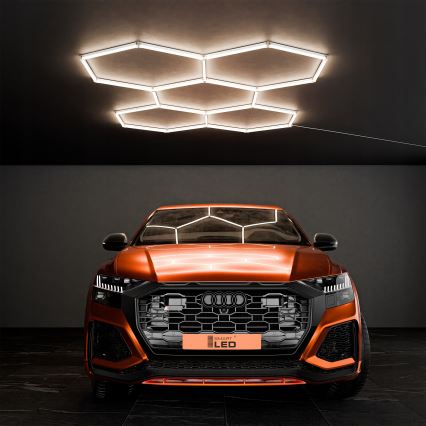 LED Ceiling Light HEXAGON LED/192W/85-265V 4000K 298x209 cm CRI 90 IP54 White