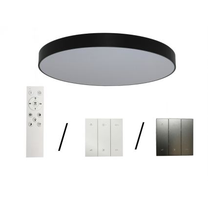 LED Ceiling Light LED/200W/230V 3000/4000/6500K dia. 100 cm Black