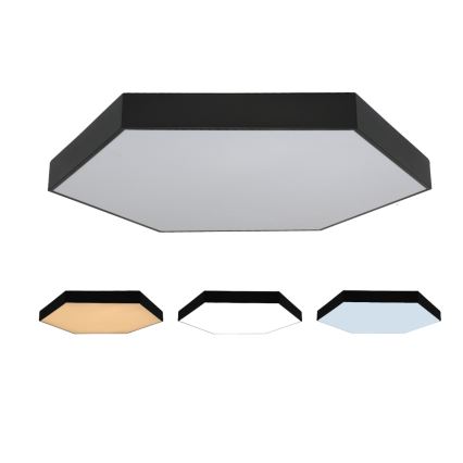 LED Ceiling Light LED/200W/230V 3000/4000/6500K Ø 100 cm Black