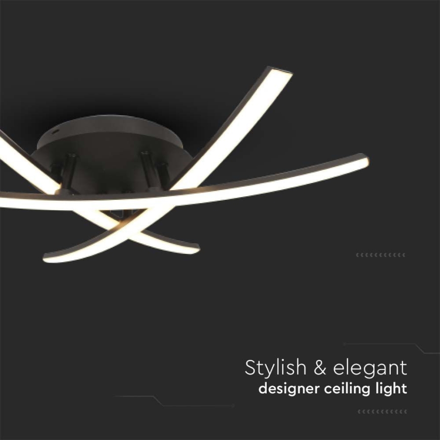 LED Ceiling light LED/20W/230V 3000K black