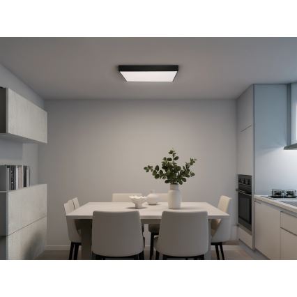 LED Ceiling Light LED/215W/230V 3000/4000/6500K 80x80 cm black