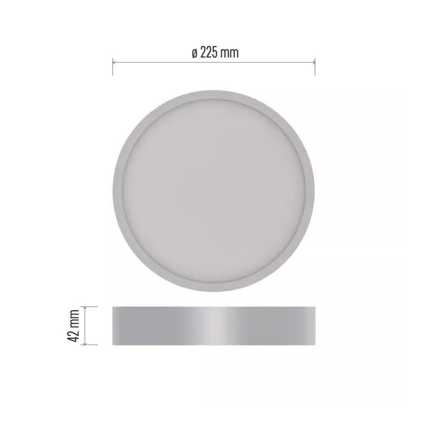 LED Ceiling light NEXXO LED/21W/230V 3000/3500/4000K d. 22,5 cm white