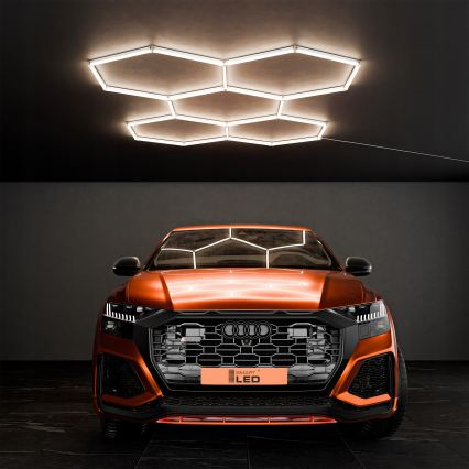 LED Ceiling Light HEXAGON LED/240W/85-265V 4000K 298x209 cm CRI 90 IP44 White