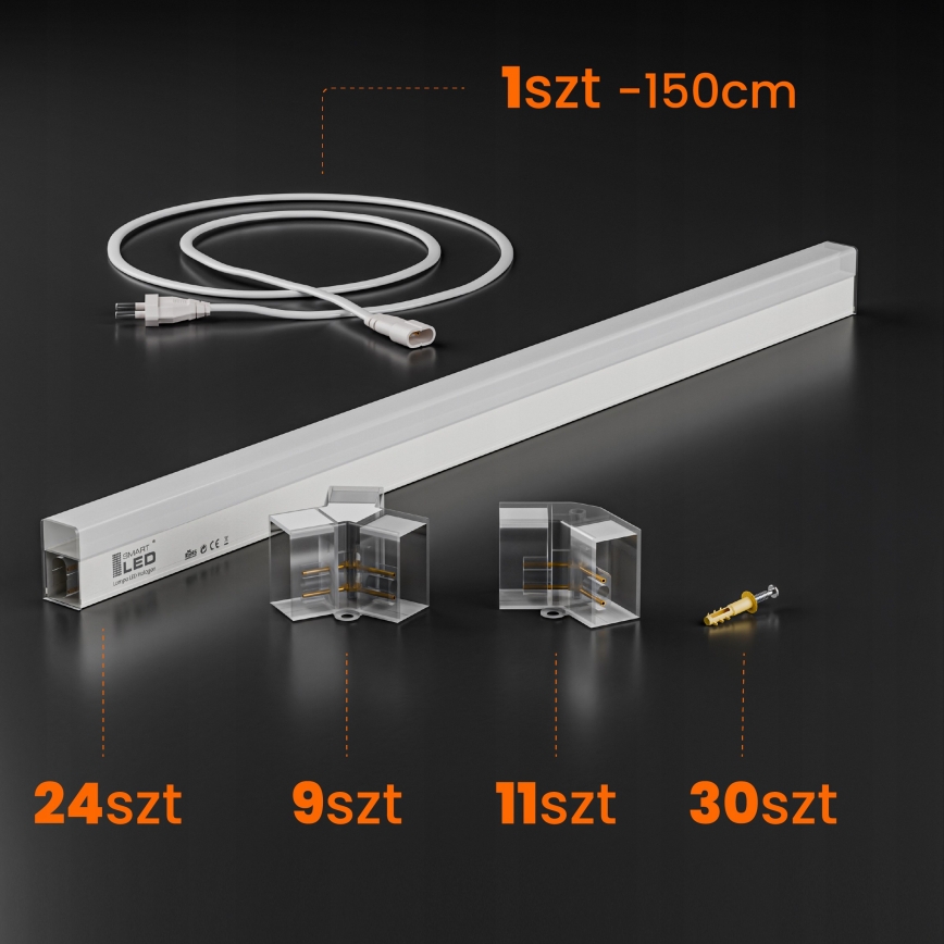 LED Ceiling Light HEXAGON LED/240W/85-265V 4000K 298x209 cm CRI 90 IP44 White