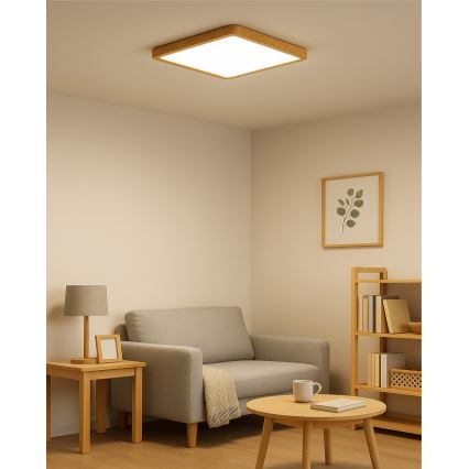 LED Ceiling Light LED/24W/230V 3000/4000/6500K 30x30 cm beige