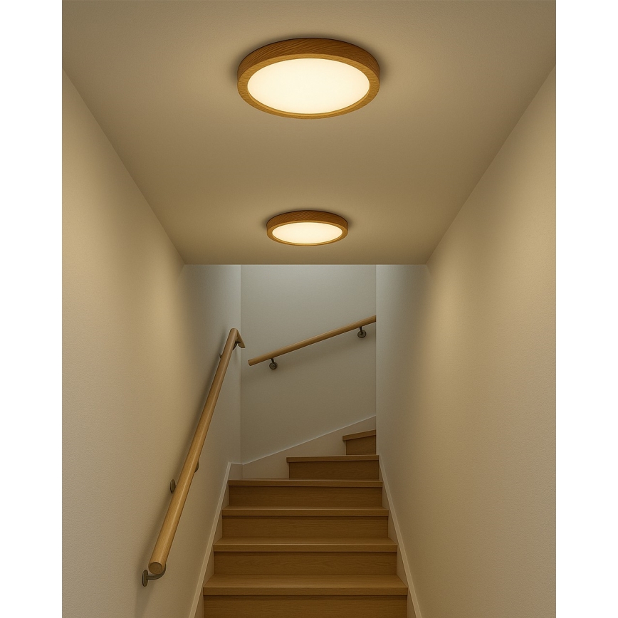 LED Ceiling Light LED/24W/230V 3000/4000/6500K Ø 30 cm Beige