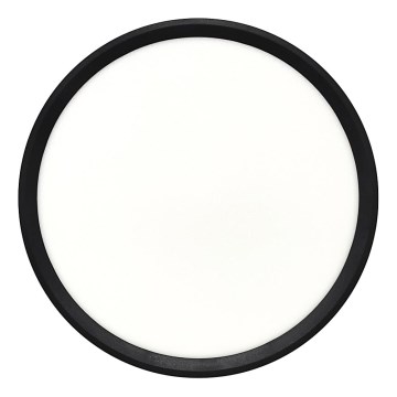 LED Ceiling Light LED/24W/230V 3000/4000/6500K Ø 30 cm Black