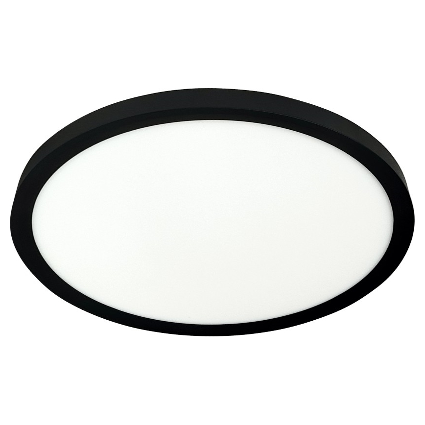 LED Ceiling Light LED/24W/230V 3000/4000/6500K Ø 30 cm Black