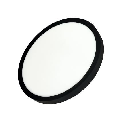 LED Ceiling Light LED/24W/230V 3000/4000/6500K Ø 30 cm Black