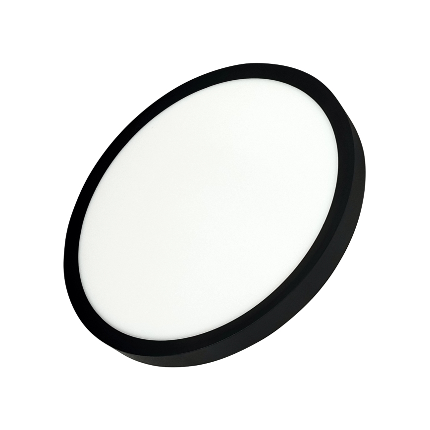 LED Ceiling Light LED/24W/230V 3000/4000/6500K Ø 30 cm Black