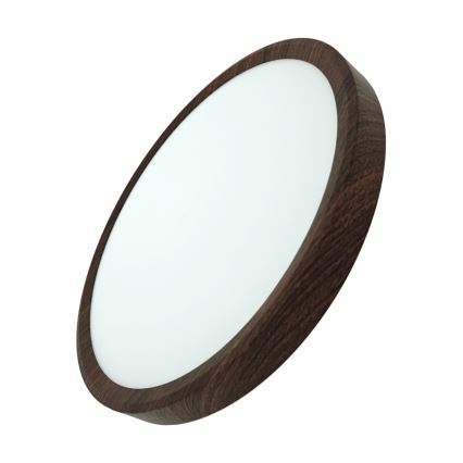 LED Ceiling Light LED/24W/230V 3000/4000/6500K Ø 30 cm Brown