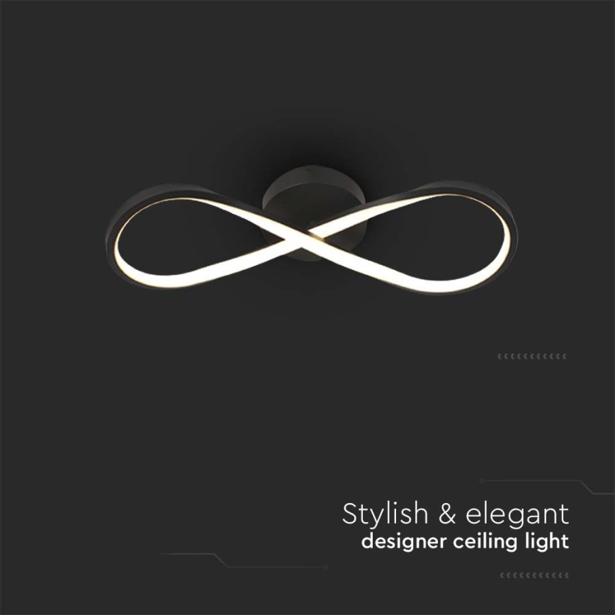 LED Ceiling light LED/24W/230V 3000K black