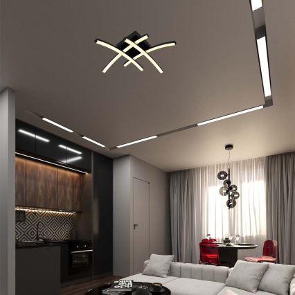 LED Ceiling light LED/24W/230V 3000K black