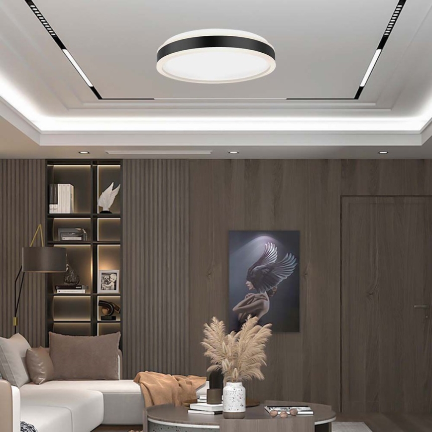 LED Ceiling light LED/24W/230V 4000K black