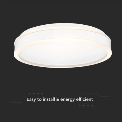 LED Ceiling light LED/24W/230V 4000K d. 45 cm white