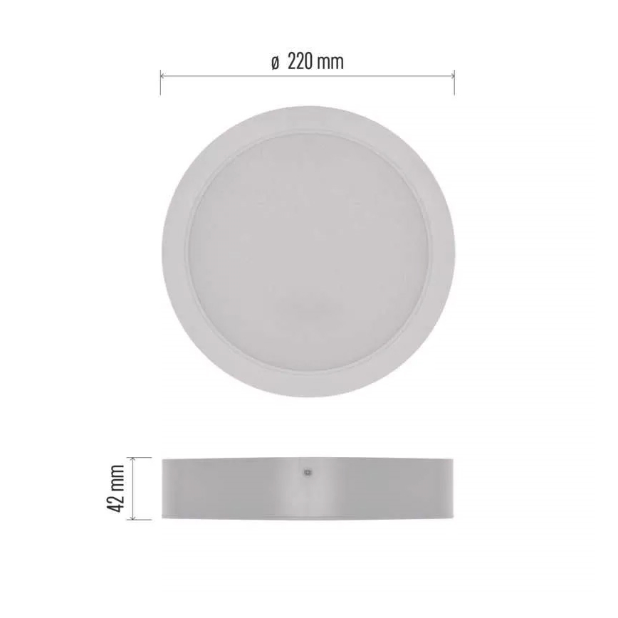 LED Ceiling light LED/24W/230V d. 22 cm white