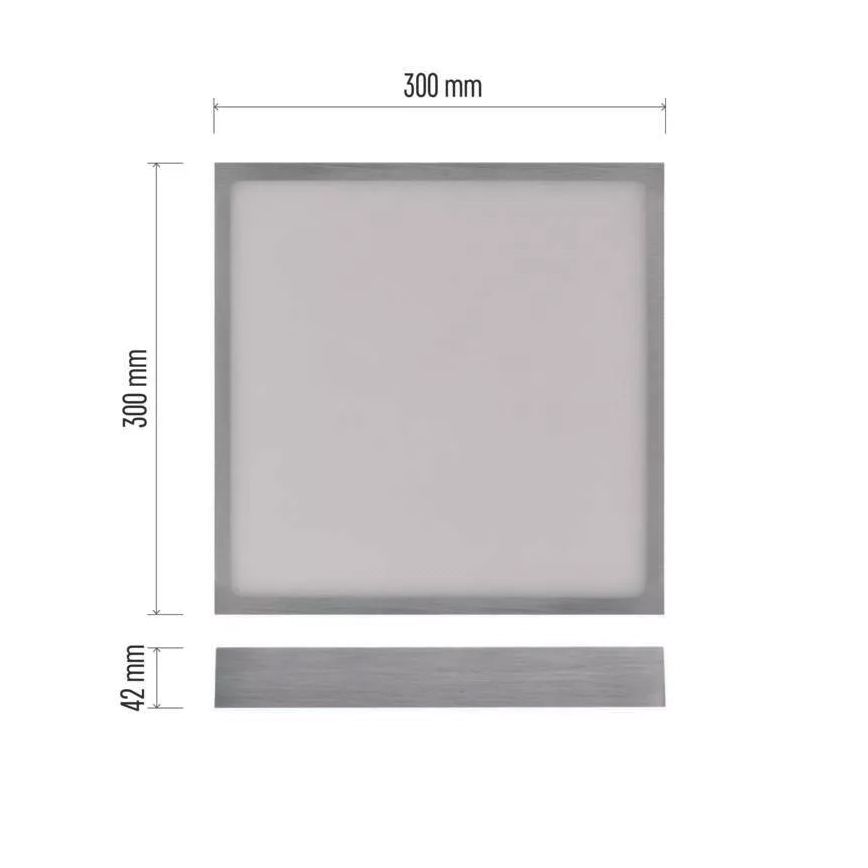 LED Ceiling light NEXXO LED/28,5W/230V 3000/3500/4000K 30x30 cm matte chrome