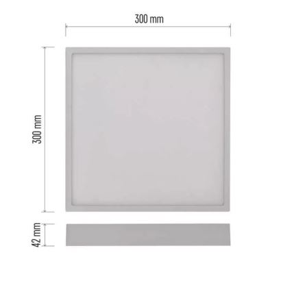 LED Ceiling light NEXXO LED/28,5W/230V 3000/3500/4000K 30x30 cm white
