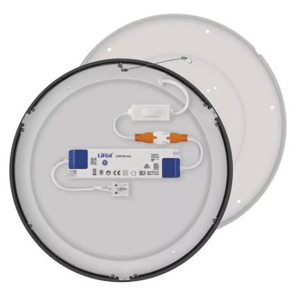 LED Ceiling light NEXXO LED/28,5W/230V 3000/3500/4000K d. 30 cm black