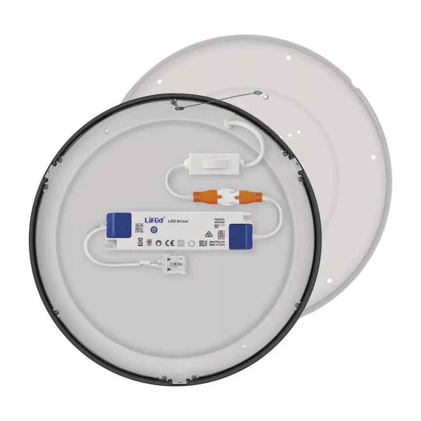 LED Ceiling light NEXXO LED/28,5W/230V 3000/3500/4000K d. 30 cm black