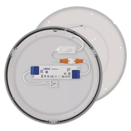 LED Ceiling light NEXXO LED/28,5W/230V 3000/3500/4000K d. 30 cm shiny chrome