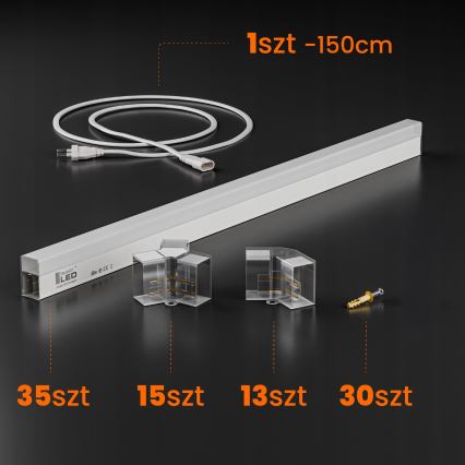 LED Ceiling light HEXAGON LED/280W/85-265V 6500K 313x298 cm CRI 90 IP54 white