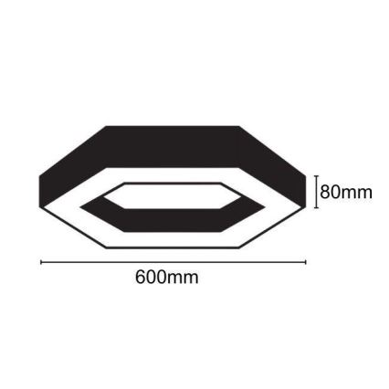 LED Ceiling light LED/28W/230V 4000K d. 60 cm
