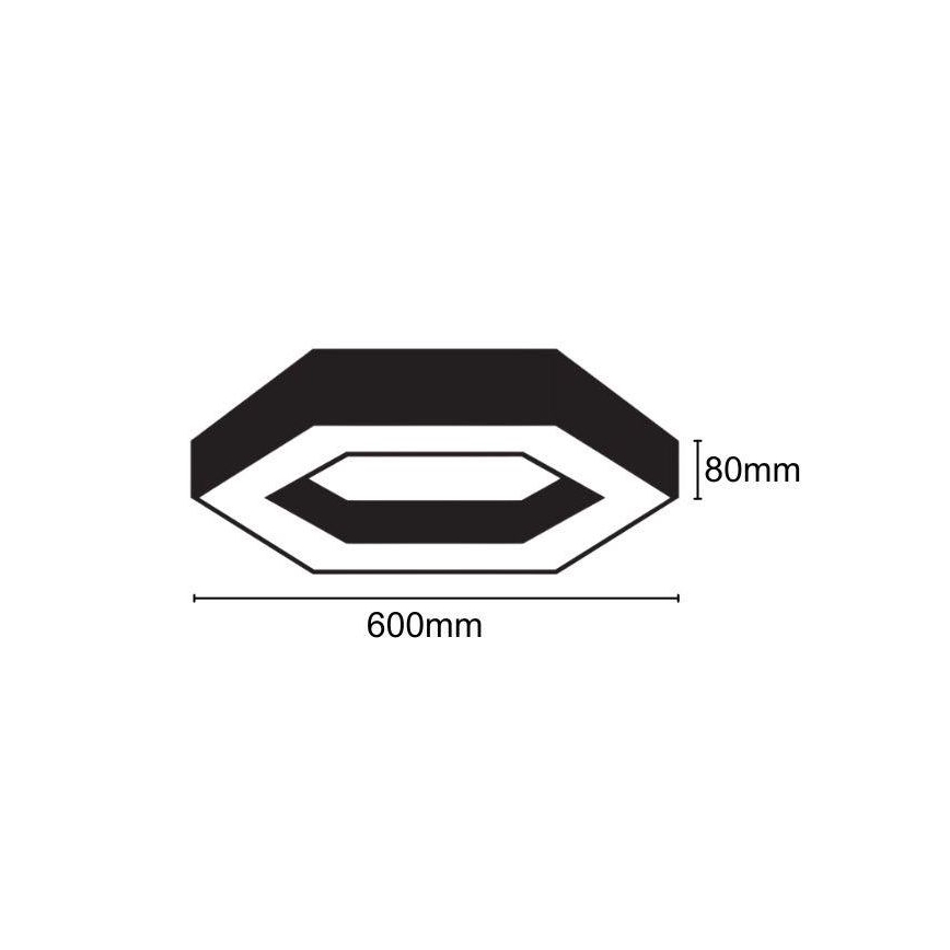 LED Ceiling light LED/28W/230V 4000K d. 60 cm