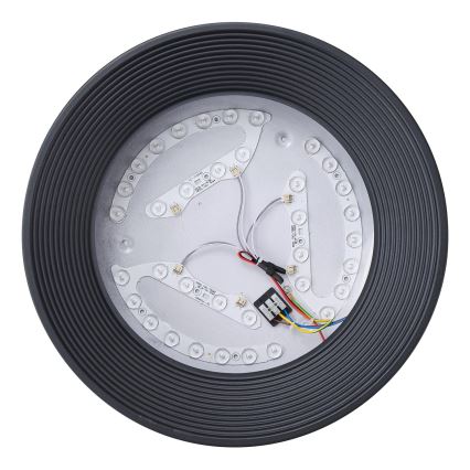 LED Ceiling light LED/30W/230V 3000K black d. 40 cm