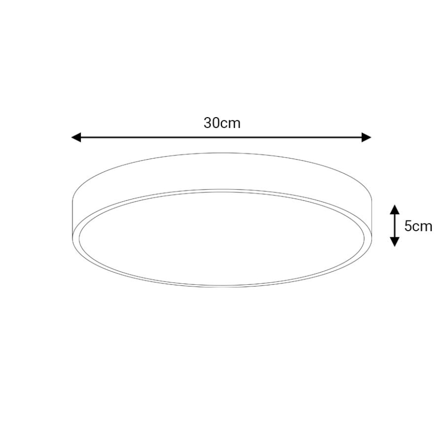 LED Ceiling light LED/30W/230V 4000K d. 30 cm white