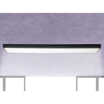 LED Ceiling light LED/32W/230V 4000K 120x13 cm black
