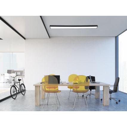 LED Ceiling light LED/32W/230V 4000K 120x7 cm black