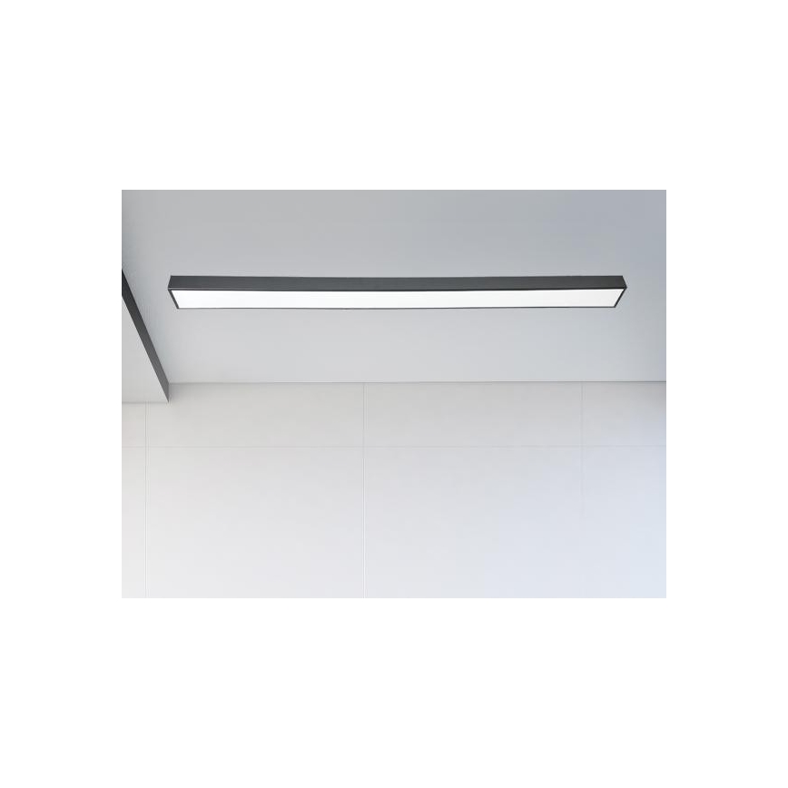 LED Ceiling light LED/32W/230V 4000K 120x7 cm black