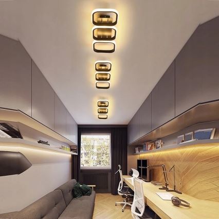 LED Ceiling Light LED/33W/230V Black