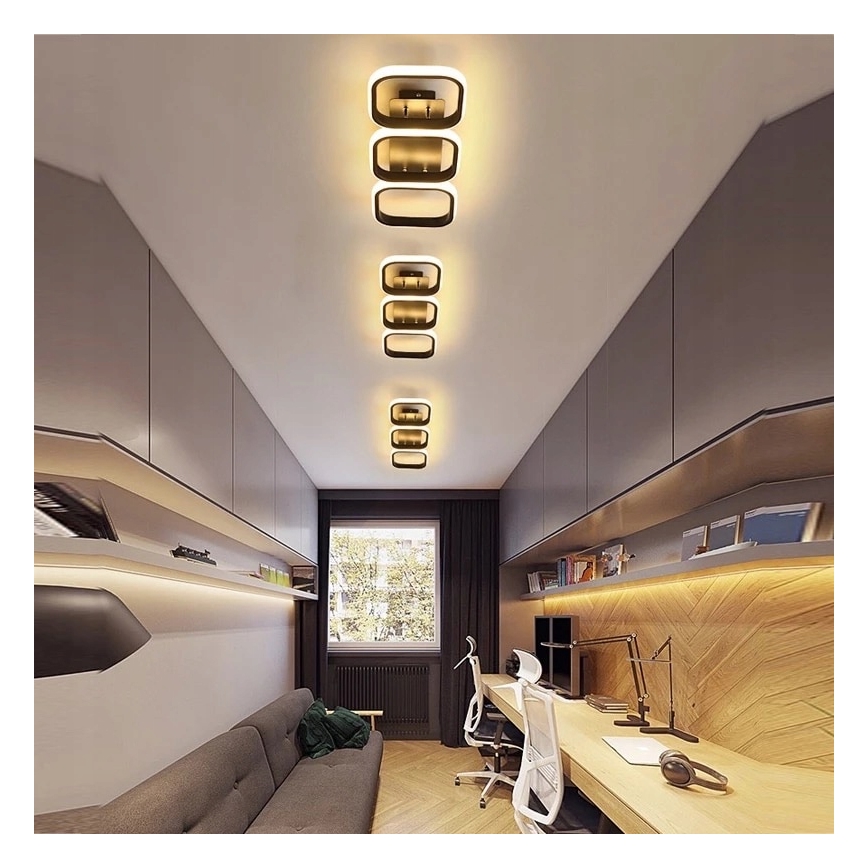 LED Ceiling Light LED/33W/230V Black