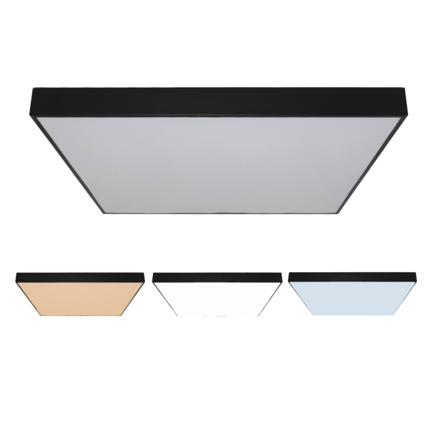 LED Ceiling Light LED/340W/230V 3000/4000/6500K 100x100 cm black