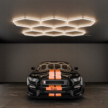 LED Ceiling light HEXAGON LED/350W/85-265V 4000K 313x298 cm CRI 90 IP44 white