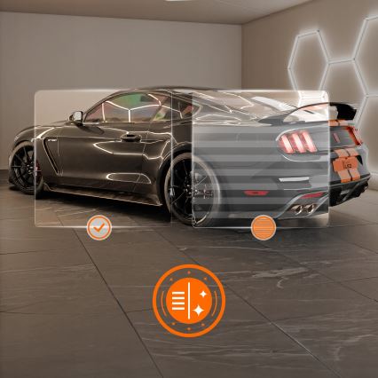 LED Ceiling light HEXAGON LED/350W/85-265V 4000K 313x298 cm CRI 90 IP44 white