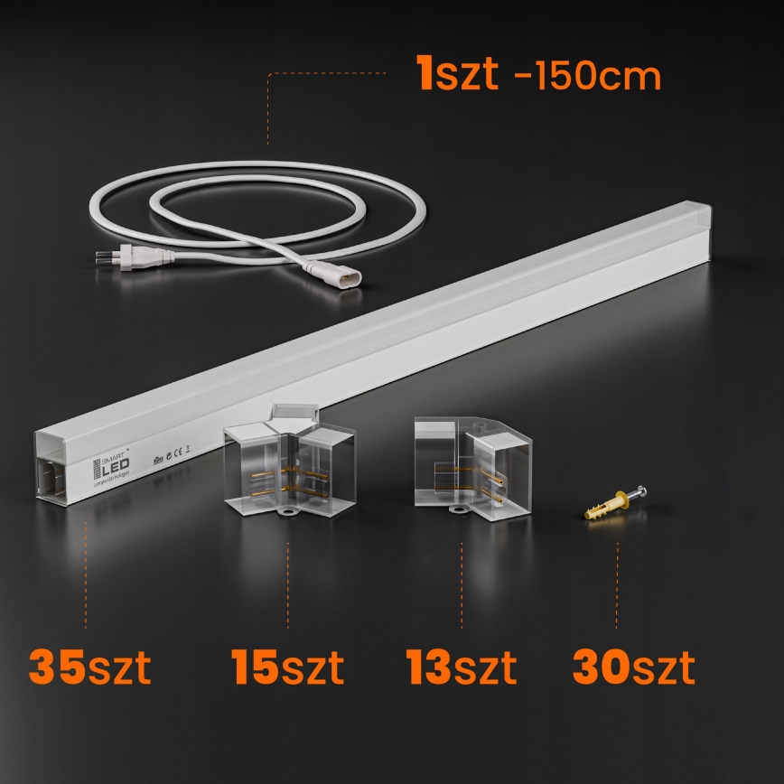 LED Ceiling Light HEXAGON LED/350W/85-265V 6500K 313x298 cm CRI 90 IP44 white
