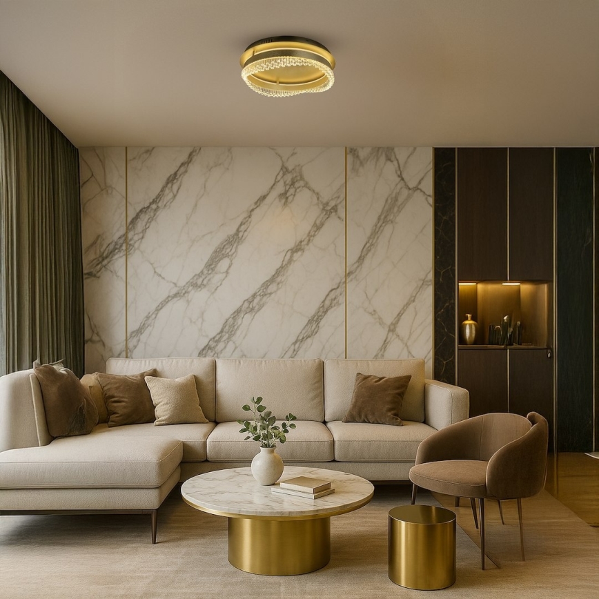 LED Ceiling Light LED/36W/230V Ø 43 cm Gold