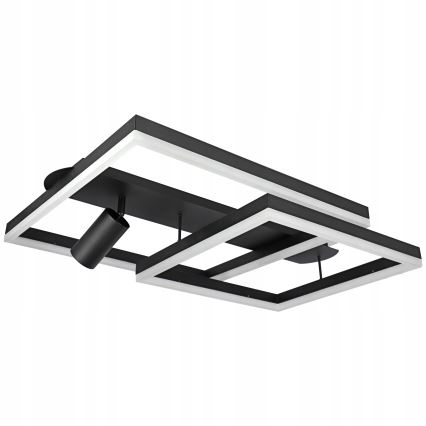 LED ceiling light LED/38W/230V + 1xGU10/30W black