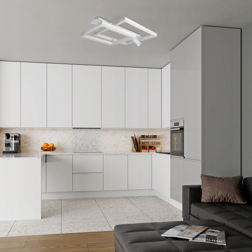 LED ceiling light LED/38W/230V + 1xGU10/30W white