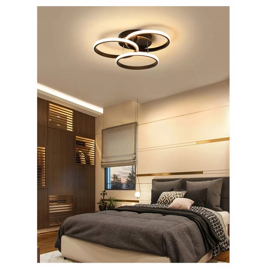LED Ceiling Light LED/38W/230V Black