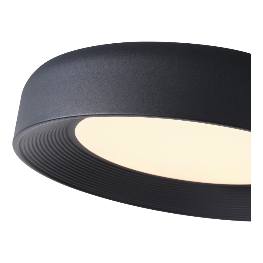 LED Ceiling light LED/40W/230V 3000K black d. 50 cm