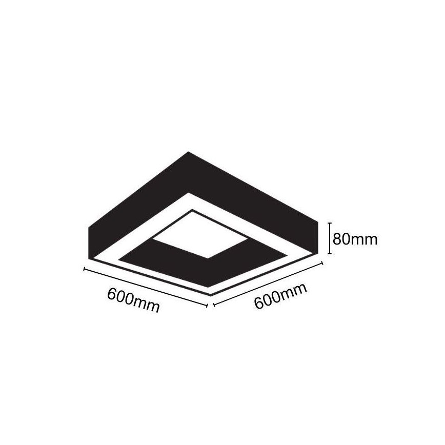 LED Ceiling light LED/40W/230V 4000K 60x60 cm