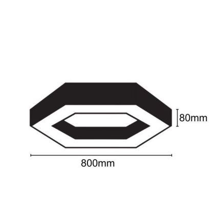 LED Ceiling light LED/40W/230V 4000K d. 80 cm